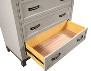 Aspenhome Hyde Park 5 Drawer Chest in Light Gray - Furniture City (CA)l