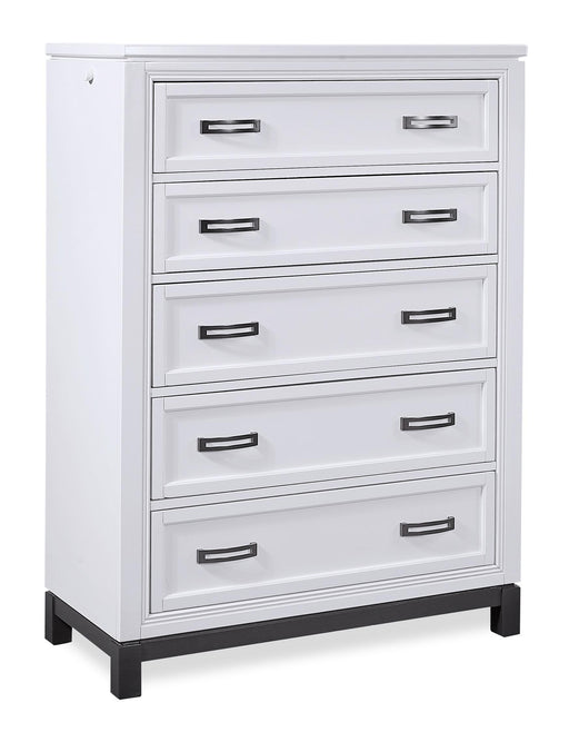 Aspenhome Hyde Park 5 Drawer Chest in White image