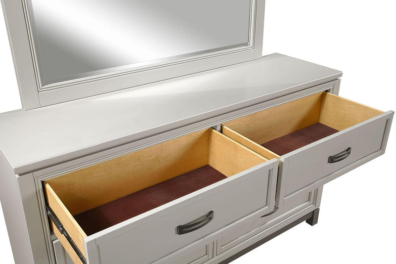Aspenhome Hyde Park 6 Drawer Dresser in Light Gray - Furniture City (CA)l