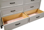 Aspenhome Hyde Park 6 Drawer Dresser in Light Gray - Furniture City (CA)l