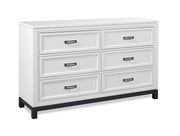 Aspenhome Hyde Park 6 Drawer Dresser in White - Furniture City (CA)l