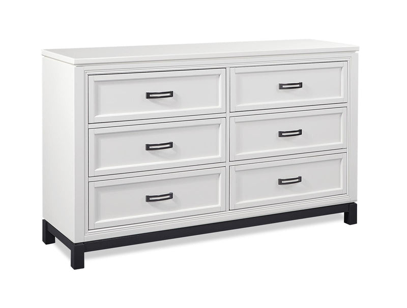 Aspenhome Hyde Park 6 Drawer Dresser in White - Furniture City (CA)l