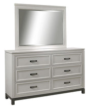 Aspenhome Hyde Park Landscape Mirror in Light Gray - Furniture City (CA)l