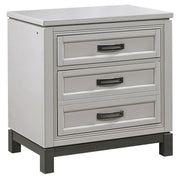 Aspenhome Hyde Park Liv360 2 Drawer Nightstand in Light Gray - Furniture City (CA)l