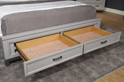 Aspenhome Hyde Park Queen Painted Panel Storage Bed in Light Gray/403D/402 - Furniture City (CA)l