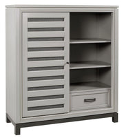 Aspenhome Hyde Park Sliding Door Chest in Light Gray - Furniture City (CA)l