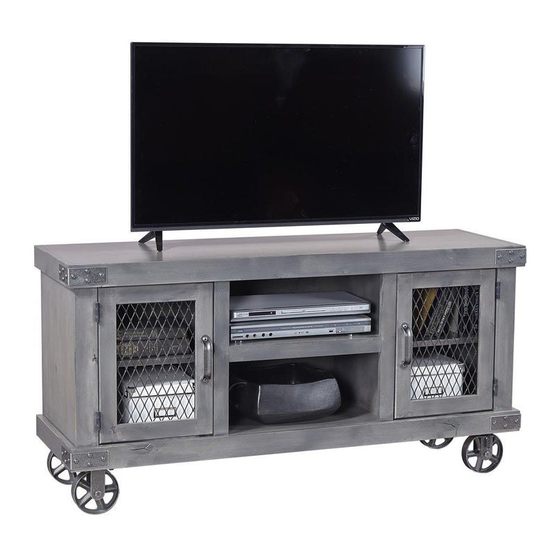 Aspenhome Industrial 55" Console in Grey - Furniture City (CA)l