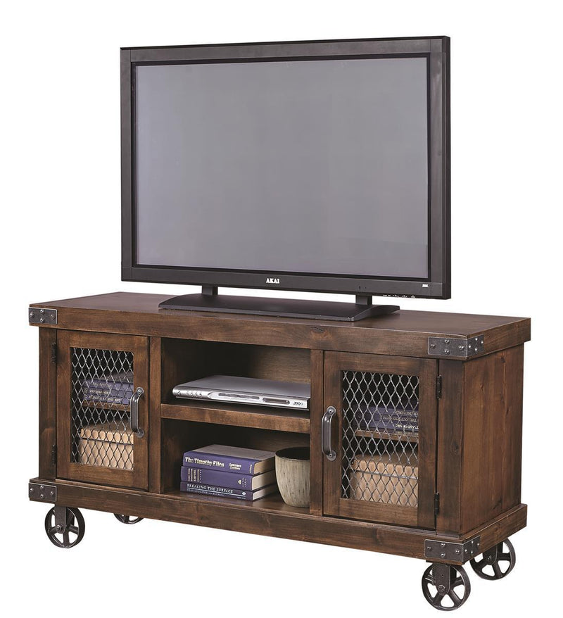 Aspenhome Industrial 55" Console in Tobacco - Furniture City (CA)l