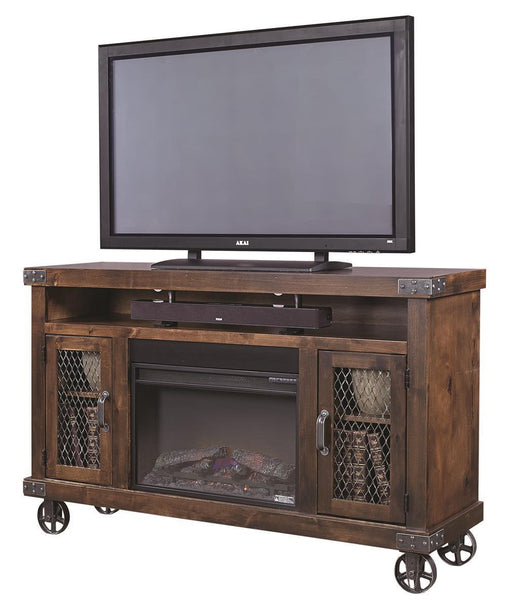 Aspenhome Industrial 62" Fireplace Console in Tobacco image
