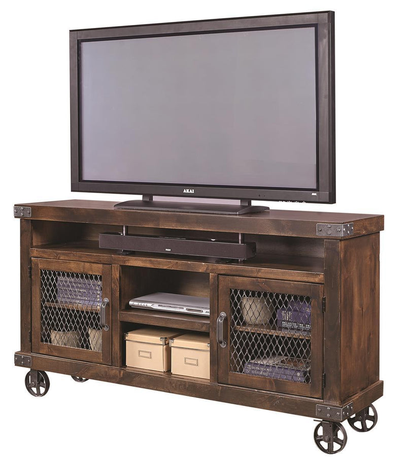 Aspenhome Industrial 65" Console in Tobacco - Furniture City (CA)l