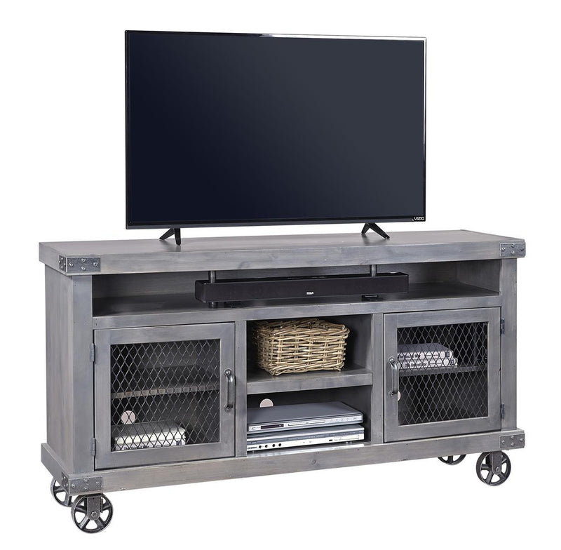 Aspenhome Industrial 65" Console in Grey - Furniture City (CA)l