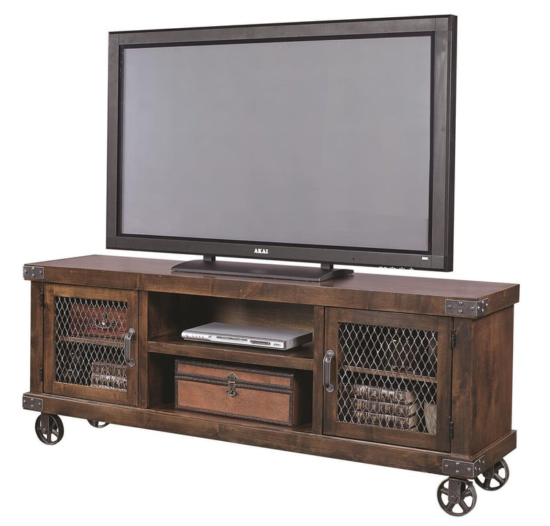 Aspenhome Industrial 74" Console in Tobacco - Furniture City (CA)l