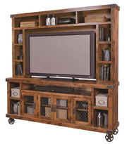 Aspenhome Industrial 84" Console and Hutch in Fruitwood DN1036-H-FRT - Furniture City (CA)l