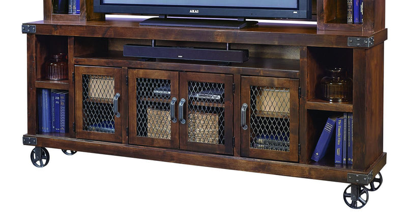 Aspenhome Industrial 84" Console in Tobacco - Furniture City (CA)l