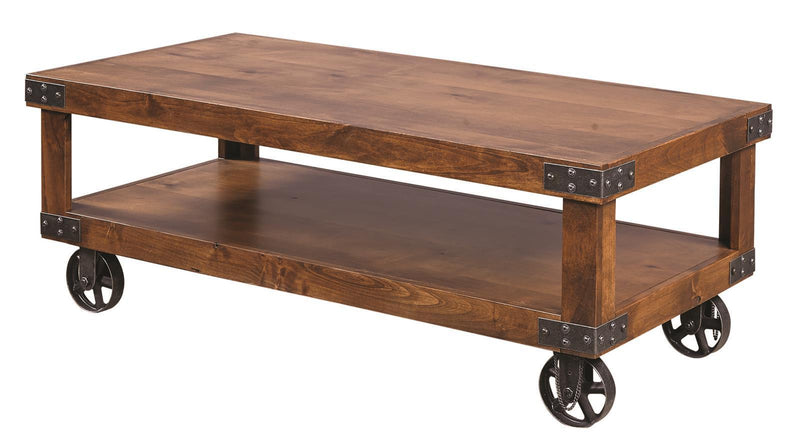 Aspenhome Industrial Cocktail Table in Fruitwood - Furniture City (CA)l