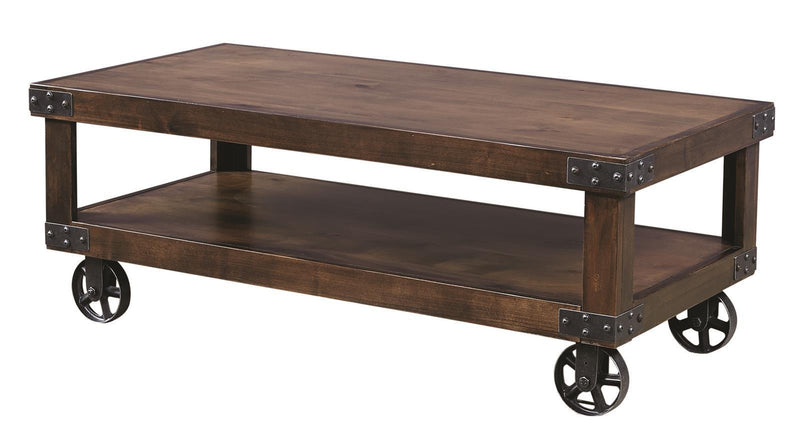Aspenhome Industrial Cocktail Table in Tobacco - Furniture City (CA)l