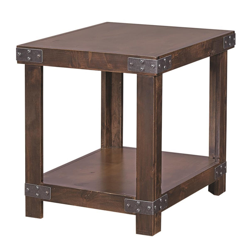 Aspenhome Industrial End Table in Tobacco - Furniture City (CA)l