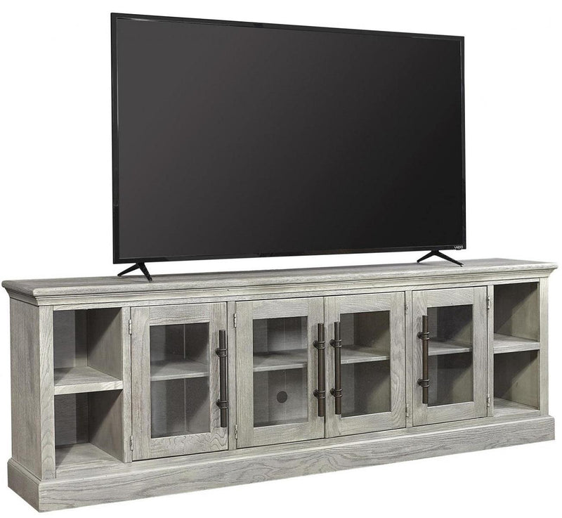 Aspenhome Manchester 97"Console and Hutch in Heather Gray - Furniture City (CA)l