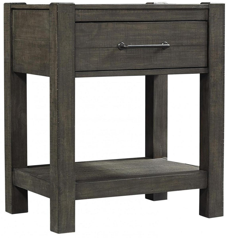 Aspenhome Mill Creek 1 Drawer Nightstand in Carob - Furniture City (CA)l