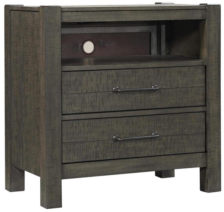 Aspenhome Mill Creek 2 Drawer Nightstand in Carob