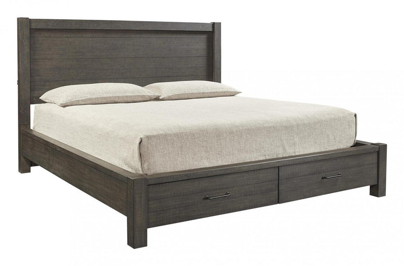 Aspenhome Mill Creek California King Storage Bed in Carob - Furniture City (CA)l