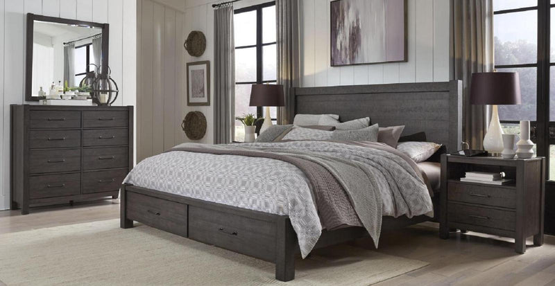 Aspenhome Mill Creek California King Storage Bed in Carob - Furniture City (CA)l