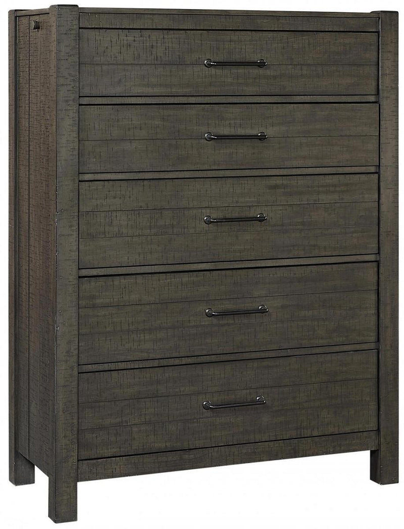 Aspenhome Mill Creek 5 Drawer Chest in Carob - Furniture City (CA)l