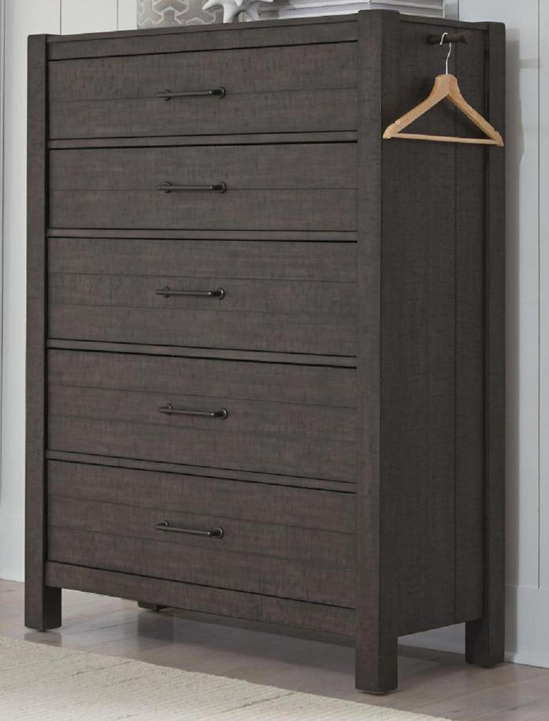 Aspenhome Mill Creek 5 Drawer Chest in Carob - Furniture City (CA)l