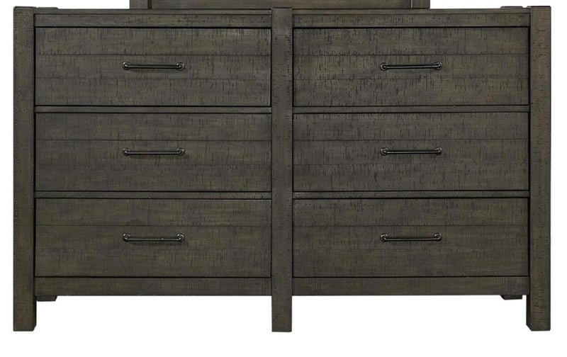 Aspenhome Mill Creek 6 Drawer Dresser in Carob - Furniture City (CA)l