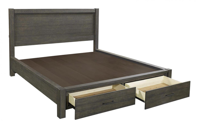 Aspenhome Mill Creek California King Storage Bed in Carob - Furniture City (CA)l