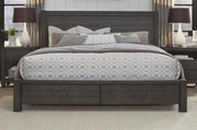 Aspenhome Mill Creek King Storage Bed in Carob - Furniture City (CA)l