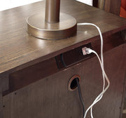 Aspenhome Modern Loft 2 Drawer Nightstand in Brownstone - Furniture City (CA)l