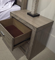 Aspenhome Modern Loft 2 Drawer Nightstand in Greystone - Furniture City (CA)l