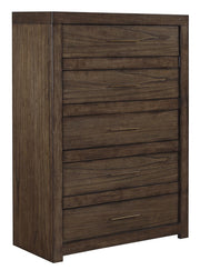 Aspenhome Modern Loft 5 Drawer Chest in Brownstone - Furniture City (CA)l