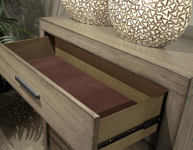 Aspenhome Modern Loft 5 Drawer Chest in Greystone - Furniture City (CA)l