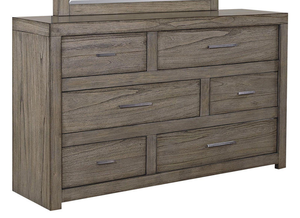 Aspenhome Modern Loft 6 Drawer Dresser in Greystone