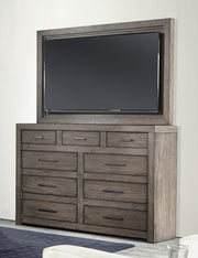 Aspenhome Modern Loft 9 Drawer Chesser in Greystone - Furniture City (CA)l