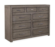 Aspenhome Modern Loft 9 Drawer Chesser in Greystone - Furniture City (CA)l