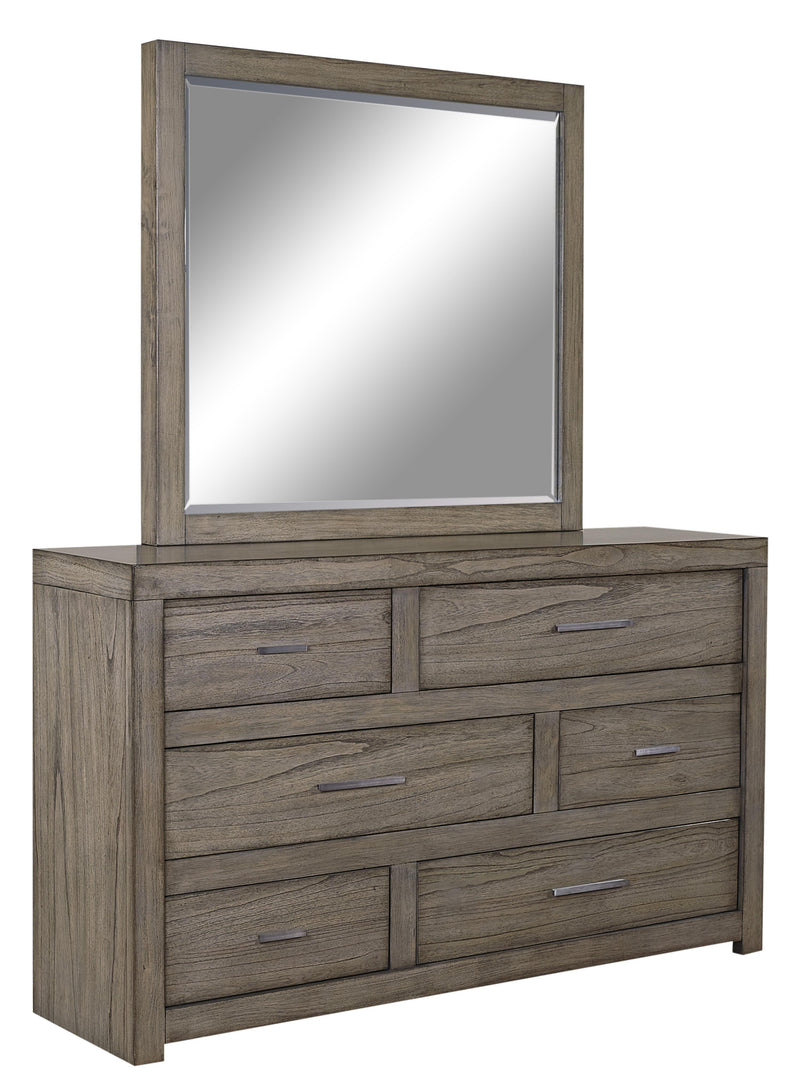 Aspenhome Modern Loft 6 Drawer Dresser in Greystone - Furniture City (CA)l