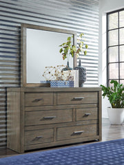Aspenhome Modern Loft Mirror in Greystone - Furniture City (CA)l