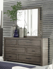 Aspenhome Modern Loft Mirror in Greystone - Furniture City (CA)l