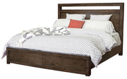 Aspenhome Modern Loft Queen Panel Bed in Brownstone - Furniture City (CA)l