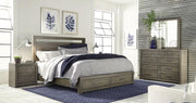 Aspenhome Modern Loft King Panel Storage Bed in Greystone - Furniture City (CA)l