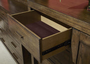 Aspenhome Modern Loft Sliding Door Chest in Brownstone - Furniture City (CA)l