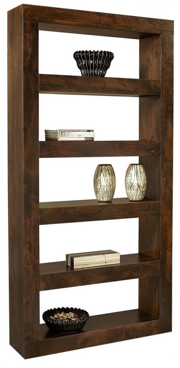 Aspenhome Nova Alder 94" Open Display Case in Tobacco - Furniture City (CA)l