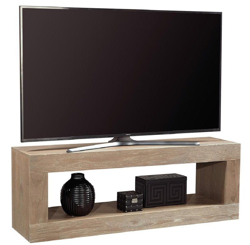 Aspenhome Nova Oak 60" Open Console in English Taupe - Furniture City (CA)l