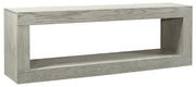 Aspenhome Nova Oak 60" Open Console in Heather Gray - Furniture City (CA)l