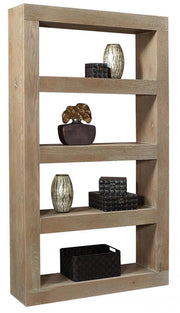Aspenhome Nova Oak 83" Open Display Case in English Taupe - Furniture City (CA)l
