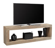 Aspenhome Nova Oak 74" Open Console in English Taupe - Furniture City (CA)l