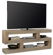 Aspenhome Nova Oak 74" S Console Table in English Taupe - Furniture City (CA)l